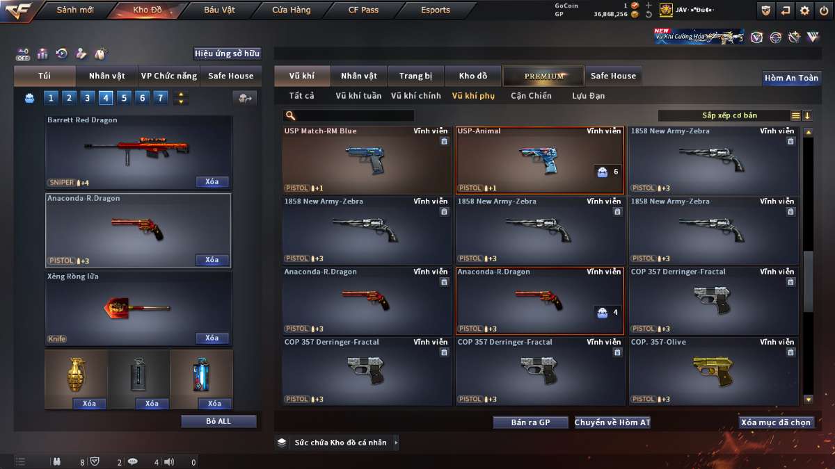 shop acc cf uy tin gia re